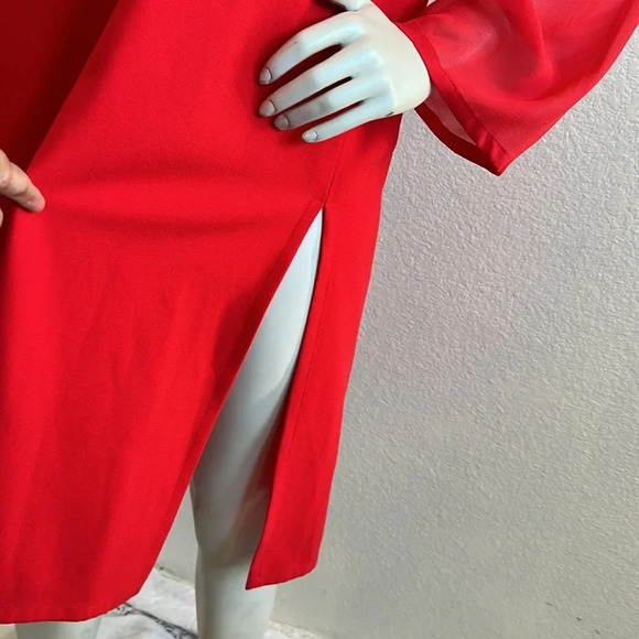 Bill Blass for Neiman Marcus vintage red dress size 12 - Picture 8 of 10